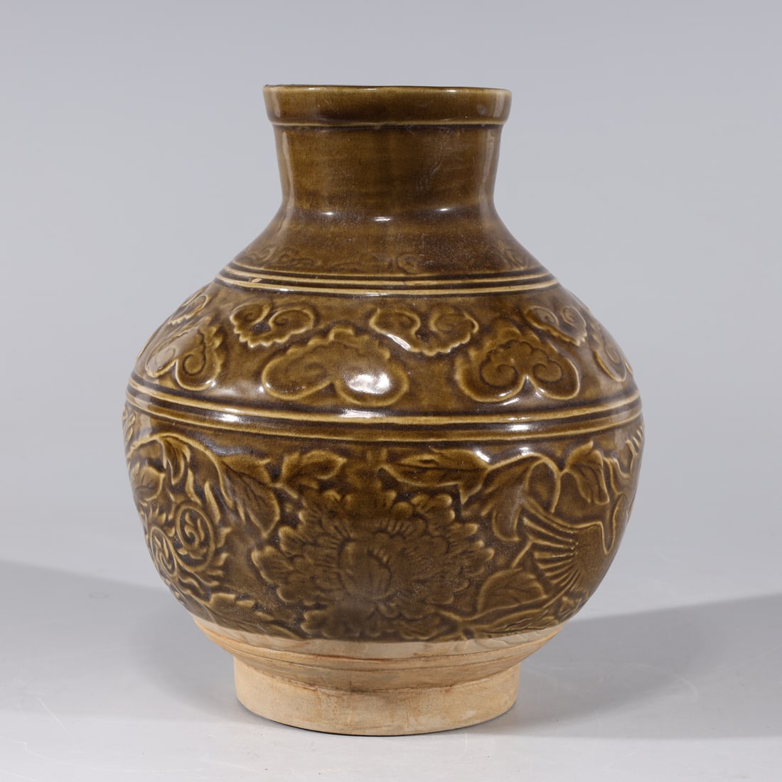 Chinese Brown Glazed Ming Style Ceramic Vase (1 of 6)