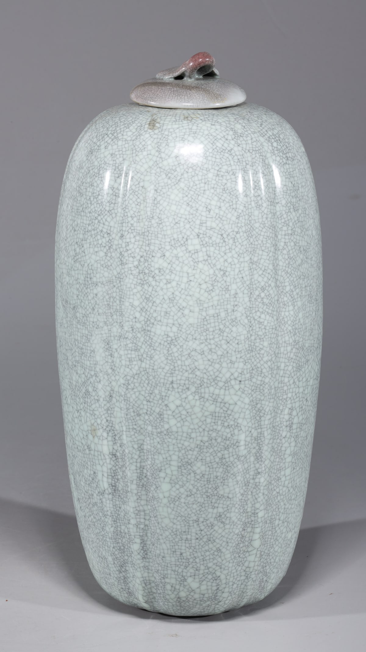 Chinese Gourd Form Porcelain Covered Vase (1 of 4)