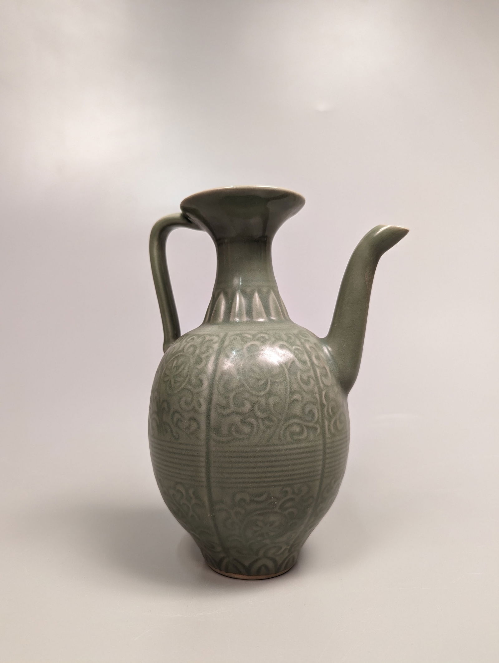 Song-Style Yaozhou Celadon Ewer (1 of 3)