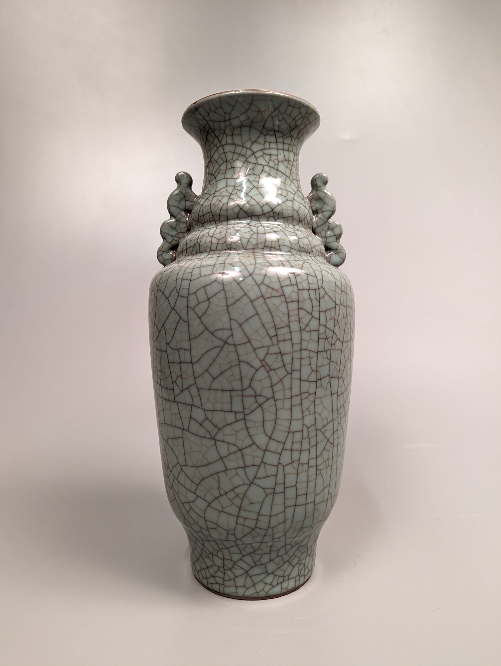 Tall Song-Style Crackle Celadon Vase (1 of 3)