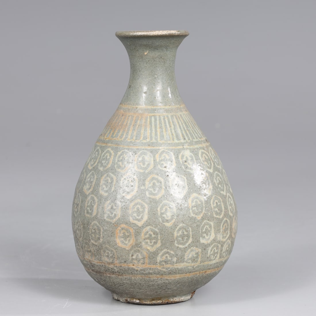 Korean Inlaid Celadon Glazed Vase (1 of 3)