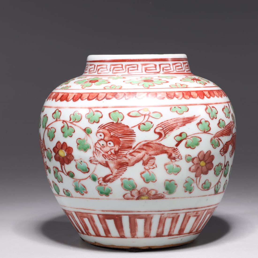 Rare 16th Century Ming Dynasty Chinese Enameled Porcelain Jar (1 of 8)