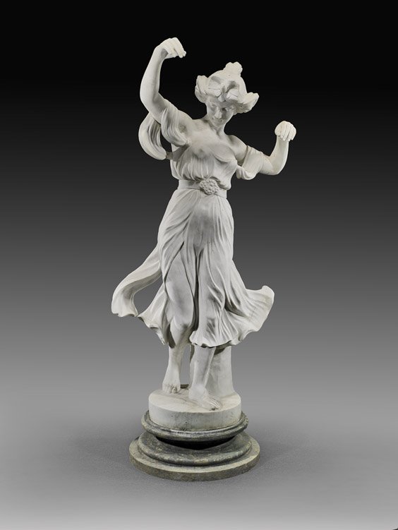 FRENCH MARBLE STATUE BY FRANCOIS-RAOUL LARCHE: 大理石雕女像 LARGE FRENCH MARBLE BY FRANCOIS-RAOUL LARCHE Tall and elaborately carved, antique Art Nouveau marble statue by François-Raoul Larche (French 1860-1912