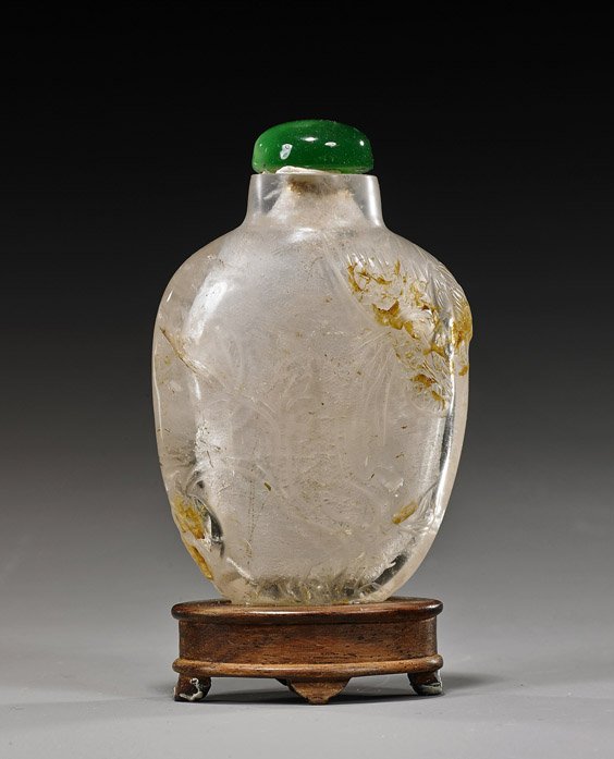 Antique Chinese Rock Crystal Snuff Bottle