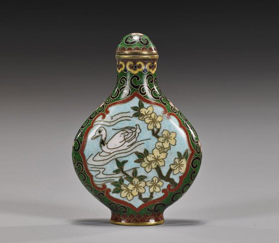 Chinese Cloisonné Enamel Snuff Bottle - 2