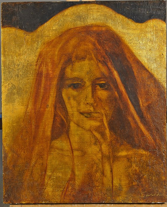 Painted Portrait of a Woman by Sarada