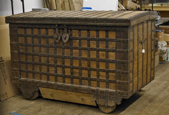 Massive Antique Indian Dowry Chest
