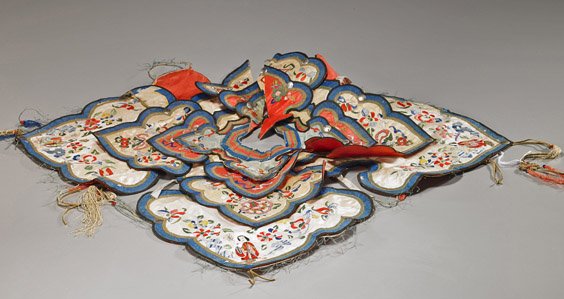 Chinese Embroidered Silk Collar