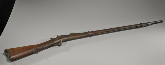Old "Trap Door" Rolling Block Action Rifle: Old "Trap Door" Rolling Block Action Rifle Old trapped door, rolling block action rifle (some "oxidation" and usual wear); L: 42"