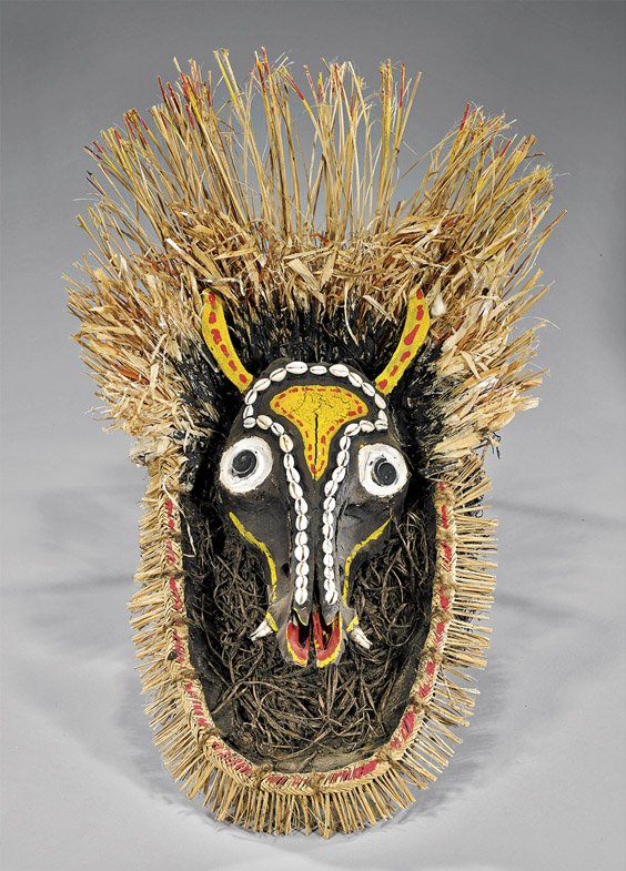 THREE ELABORATE PAPUA NEW GUINEA DANCE MASKS: THREE ELABORATE PAPUA NEW GUINEA DANCE MASKS Masks play a significant role in the culture of Papua New Guinea's various tribes, from the honoring of the spirits of ancestors, and the traditions of wed
