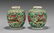 PAIR ANTIQUE FAMILLE VERTE PORCELAIN JARS