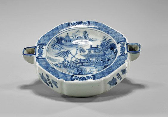Export-Style Blue & White Warming Dish (1 of 2)