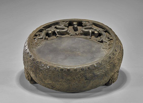Large Chinese Carved Inkstone (1 of 2)