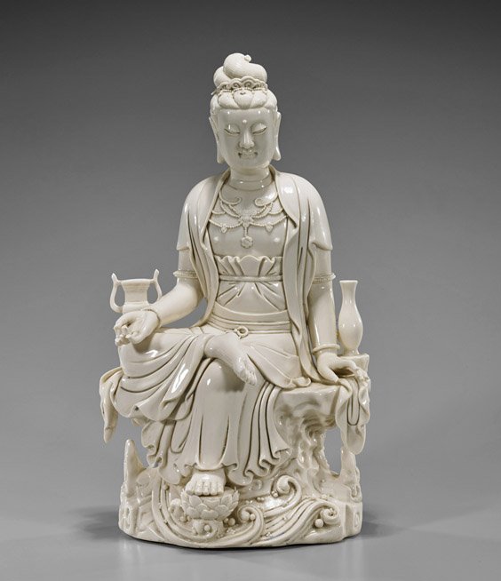 Large Chinese Blanc de Chine Guanyin (1 of 2)