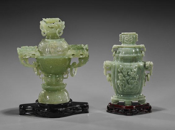 Two Chinese Bowenite Vessels (1 of 1)