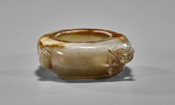 Chinese Carved Jade Brushwasher (1 of 1)