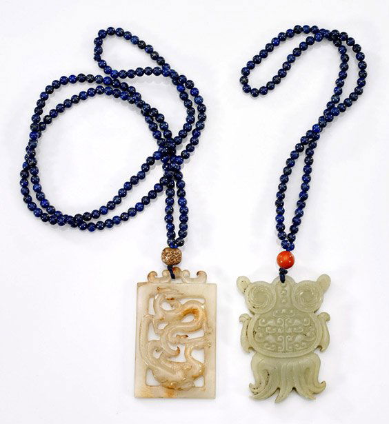 Two Jade & Lapis Lazuli Necklaces (1 of 1)
