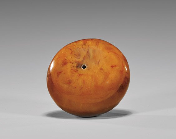 Large Chinese Amber Bead (1 of 1)