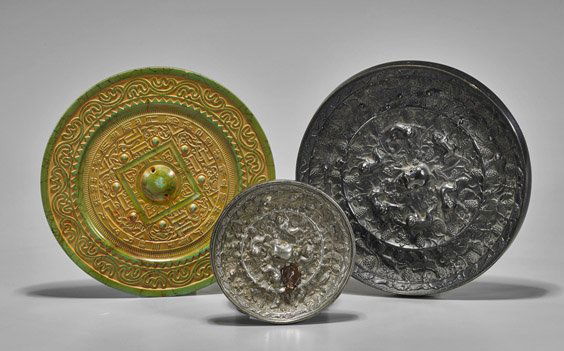 Three Archaistic Chinese Mirrors (1 of 1)