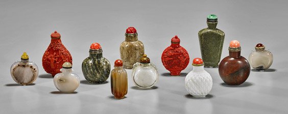 Collection of Twelve Snuff Bottles (1 of 1)