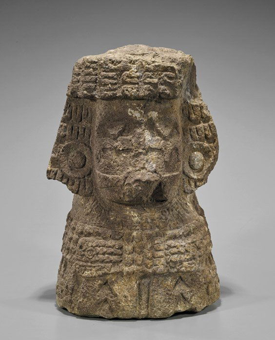 Large & Heavy Mexican Stone Bust (1 of 1)