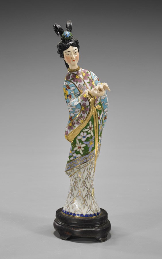 Chinese Cloisonné Enamel Beauty (1 of 1)