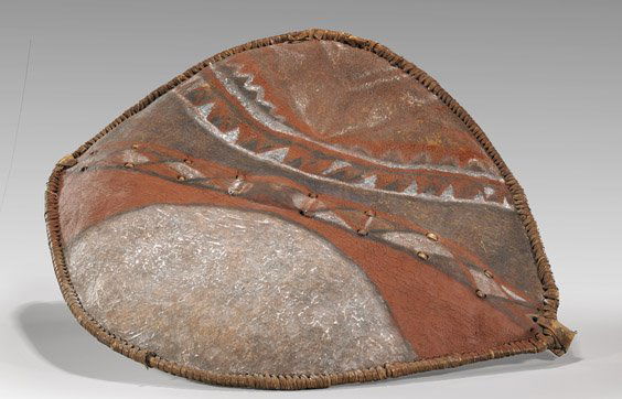 Old African Maasai Warrior Shield (1 of 2)