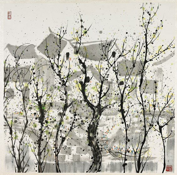 CHINESE INK ON PAPER PAINTING (1 of 3)