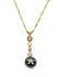 SOUTH SEA PEARL PENDANT & DIAMOND NECKLACE