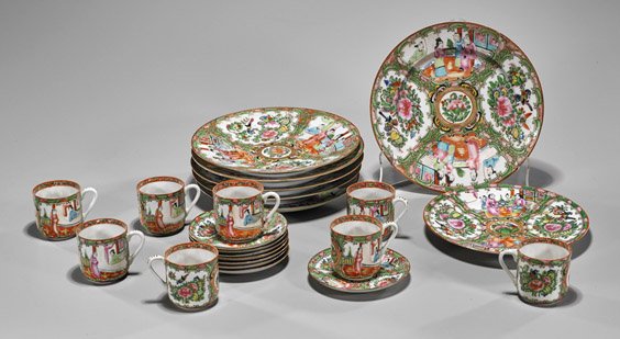 Old Chinese Rose Medallion Porcelain Dishes (1 of 1)
