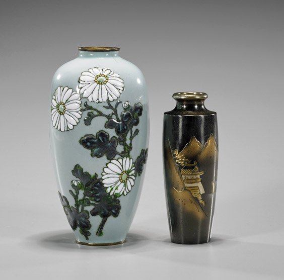 Two Antique Chinese & Japanese Vases (1 of 1)