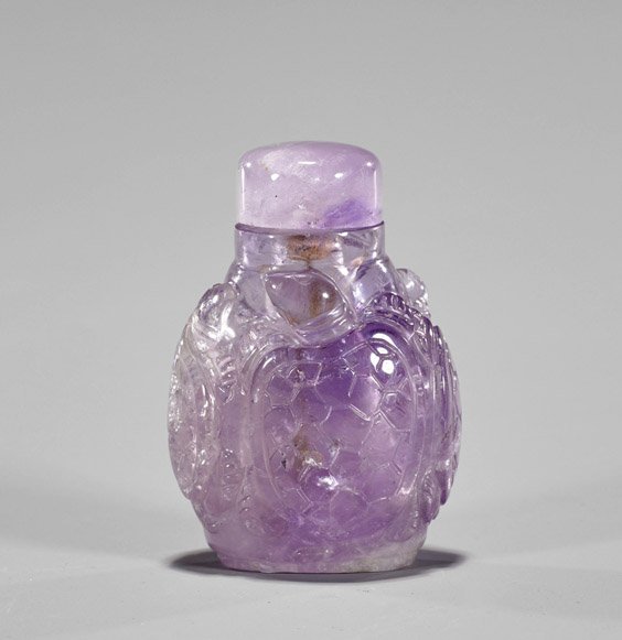 Three Carved Stone Snuff Bottles (1 of 3)