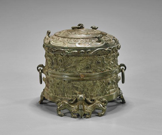 Archaistic Chinese Bronze Ritual Vessel (1 of 1)