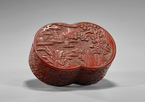 Chinese Lacquer-Style Composite Box (1 of 2)