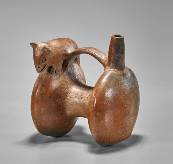 Pre-Columbian Pottery Double Vessel (1 of 2)