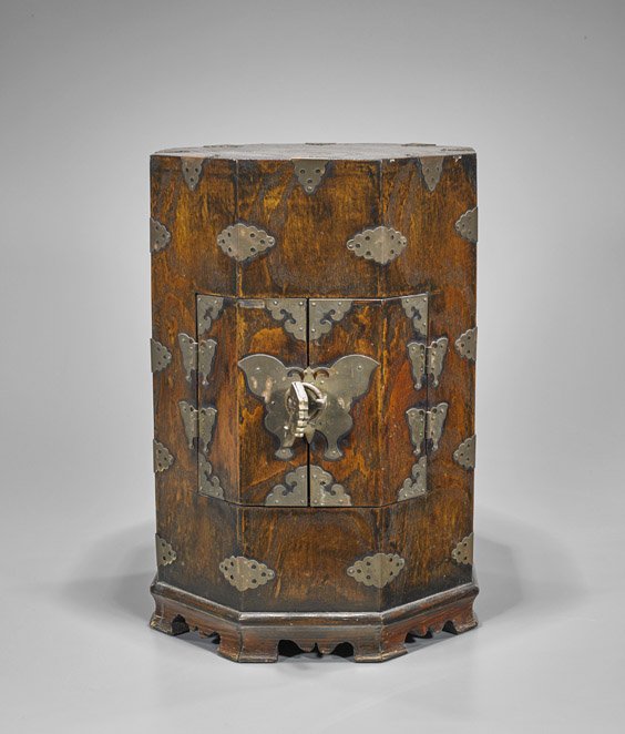 Chinese Carved Wood Storage Cabinet (1 of 1)