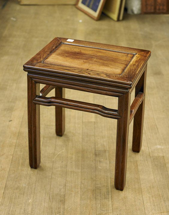 Chinese Carved Hardwood Stand (1 of 1)