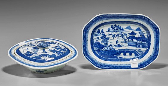 Antique Chinese Porcelain Serving Dishes (1 of 1)