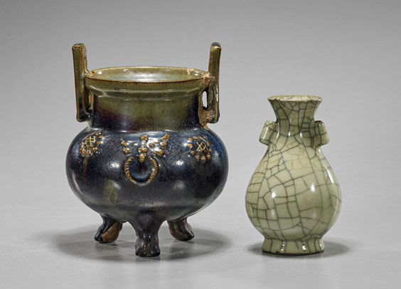 Two Chinese Glazed Ceramics (1 of 1)