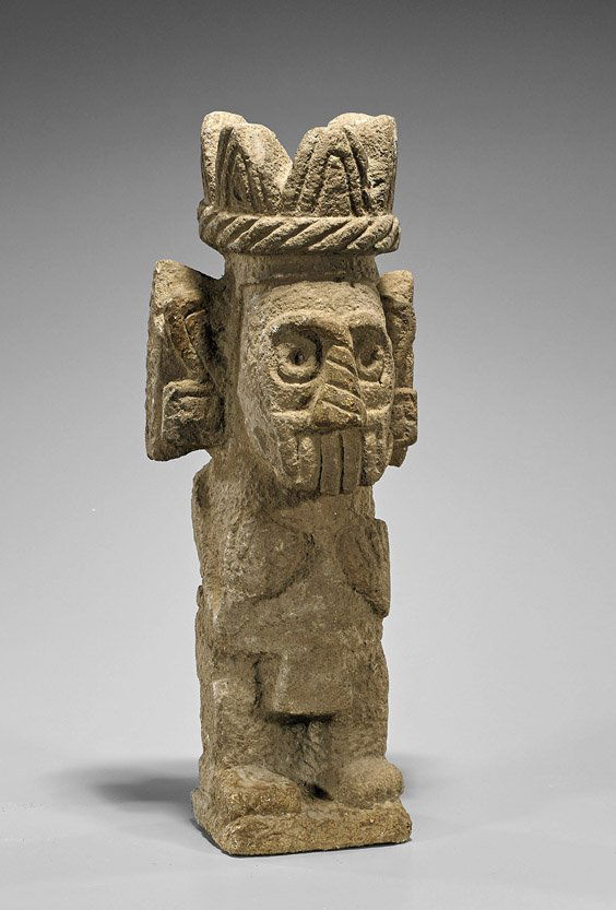 Pre-Columbian Carved Stone Figure (1 of 2)