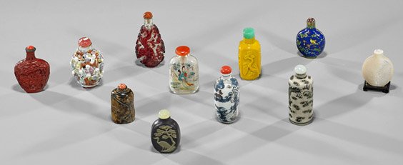 Eleven Various Snuff Bottles (1 of 1)