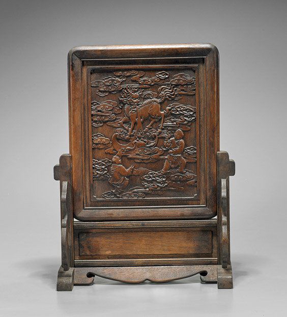 Chinese Carved Wood Tablescreen (1 of 1)