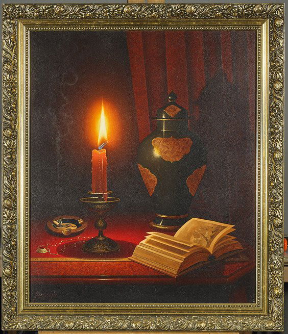 Two Sign Paintings: Watercolor & Oil (1 of 4)