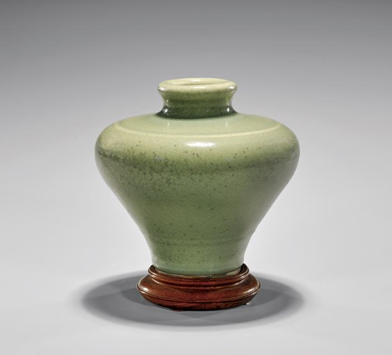 ANTIQUE CELADON GLAZED VASE (1 of 2)