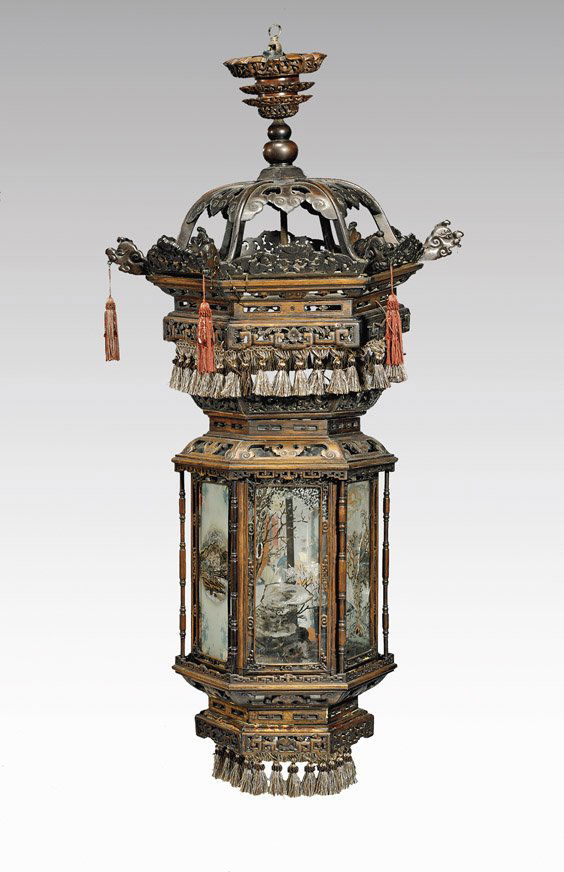 OLD CHINESE PENDANT LANTERN (1 of 1)
