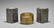 Chinese Bronze Box & Pair Porcelain Brushpots