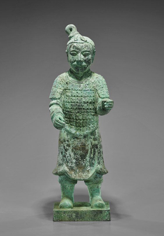 Tall Chinese Bronze Temple Figure (1 of 1)