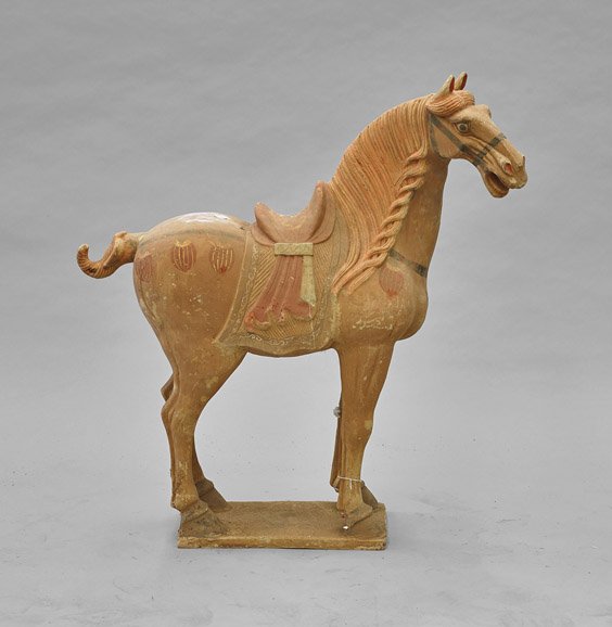 Massive Chinese Painted Pottery Horse (1 of 1)