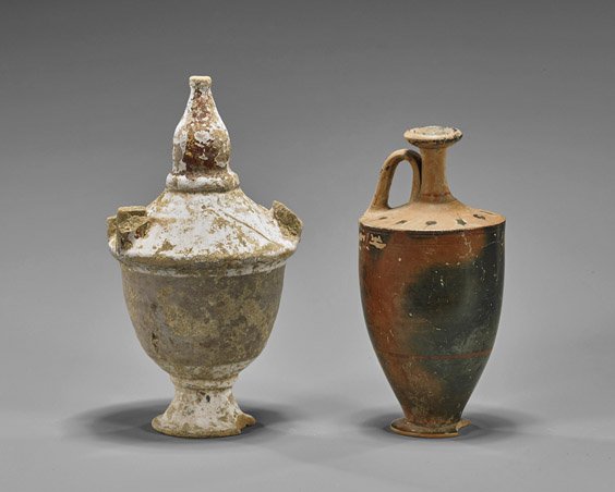 Two Small Roman Pottery Vases (1 of 1)