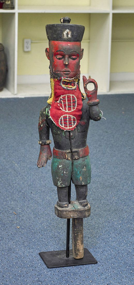 Tall Wood Processional Colonial Figure (1 of 1)